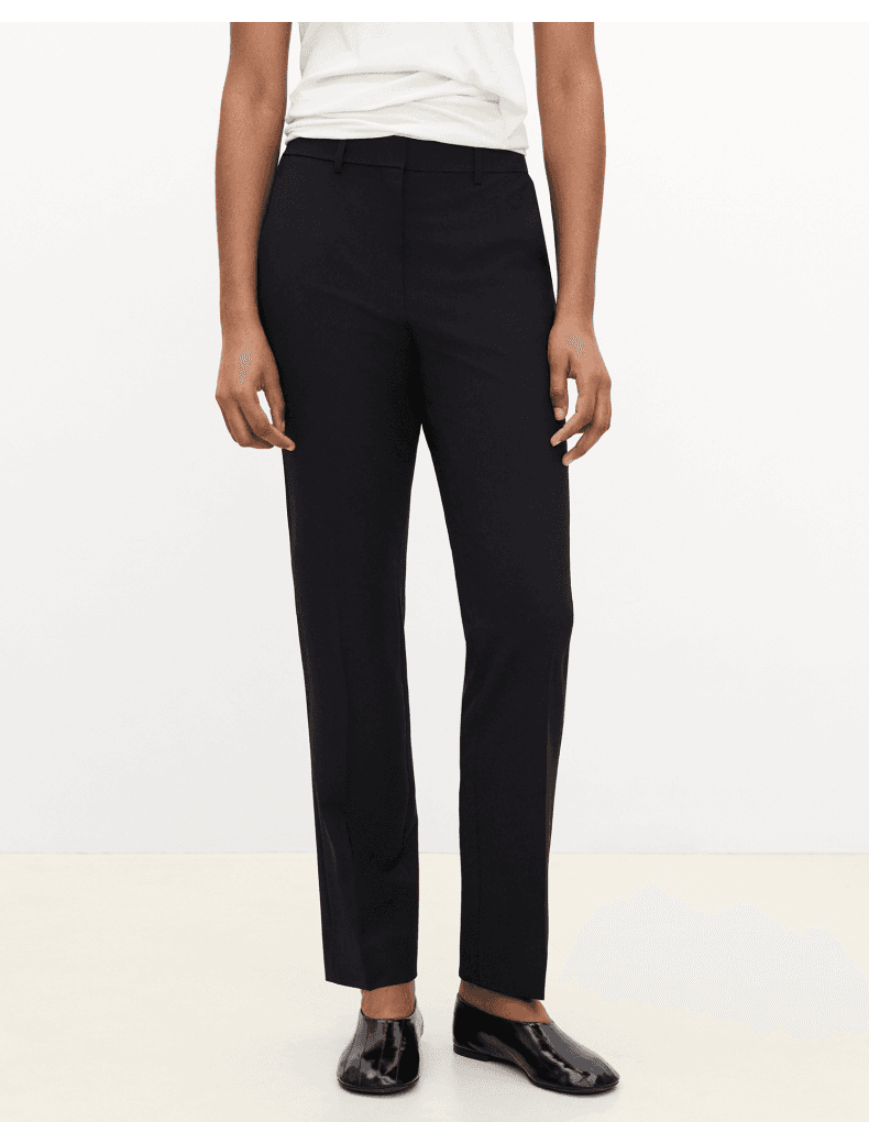 Elegant Tailored Wool-Blend Trousers - photo 1