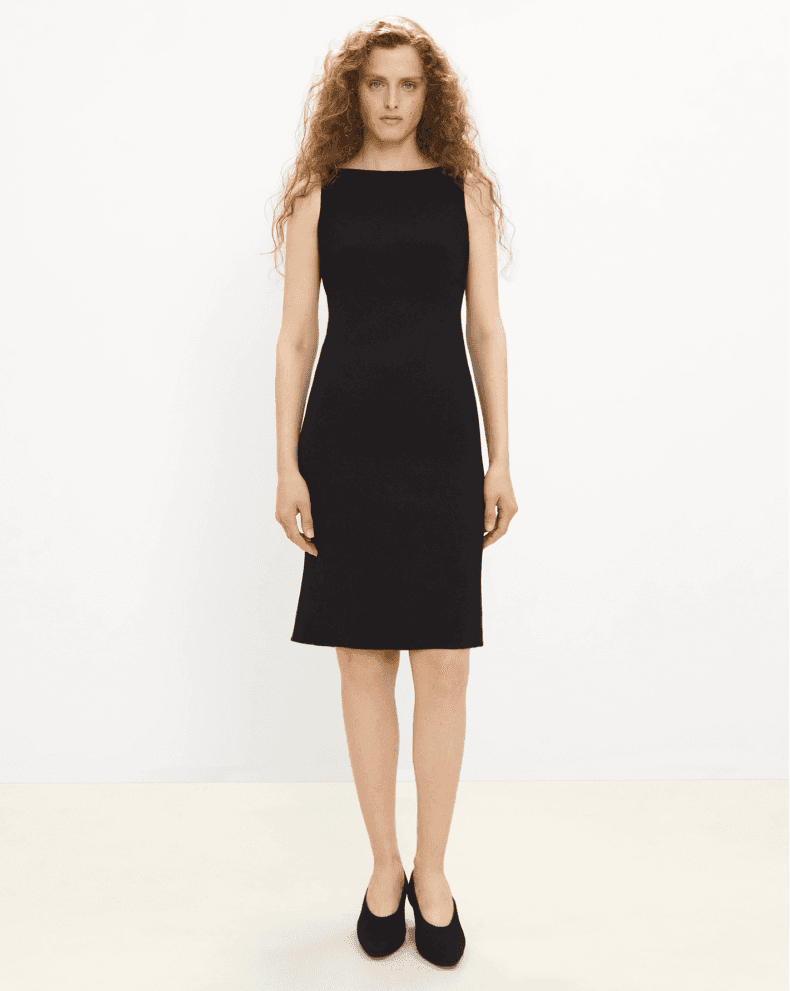 Elegant Sleeveless Boat-Neck Fishtail Dress - photo 1