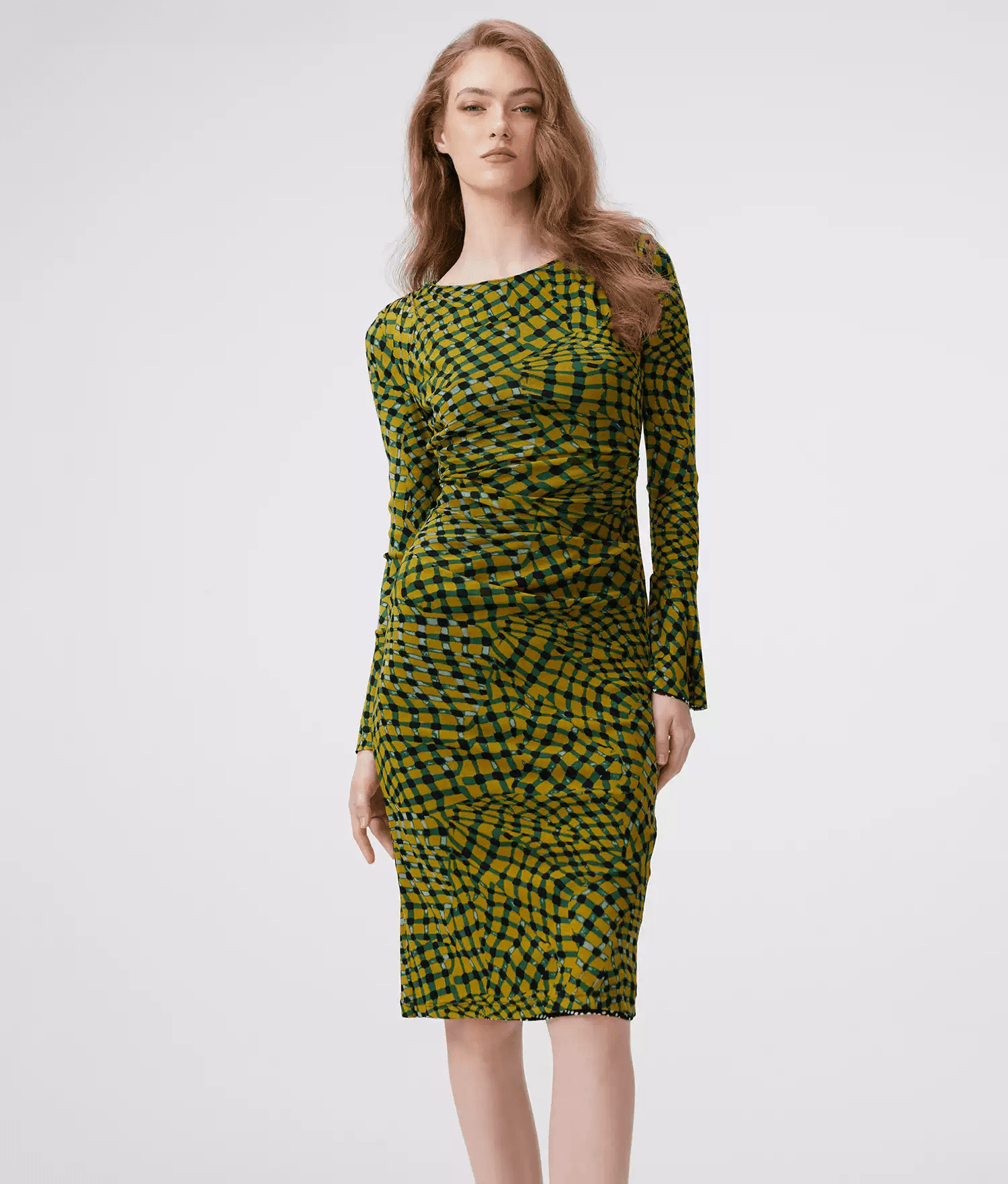 DVF Fall 2026 Reversible Mesh Dress
