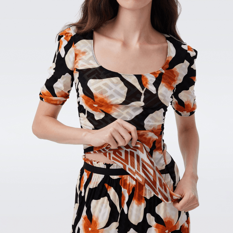 DVF Fall 2026 Reversible Printed Top & Skirt Set - detail 9