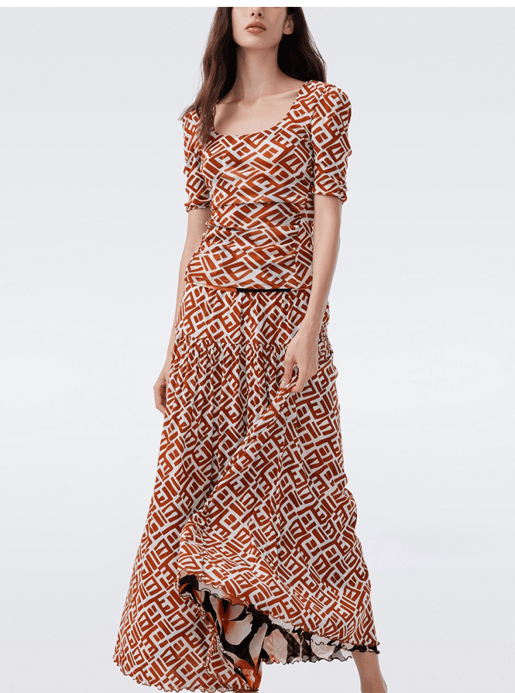 DVF Fall 2026 Reversible Printed Top & Skirt Set - detail 8