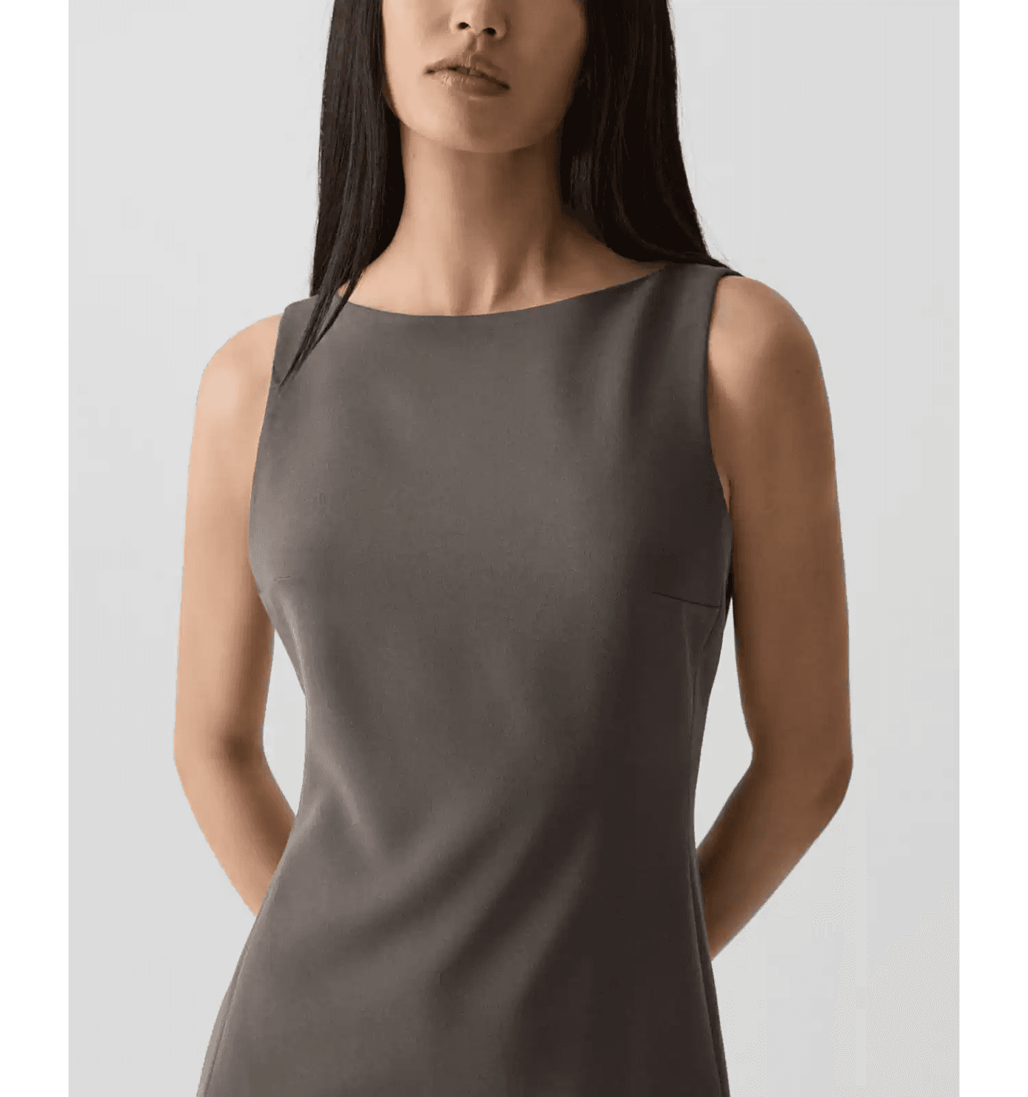 Winter 2026 Sleeveless Boat-Neck Mermaid Dress - alternate view
