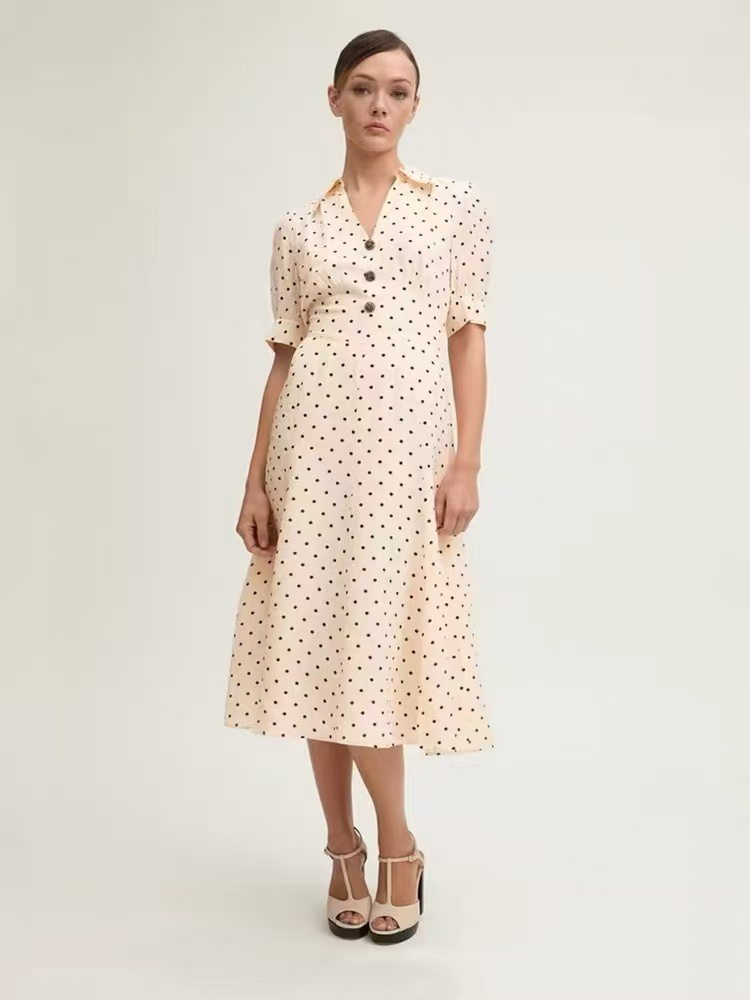 British-inspired unbranded women fashion stock photo 3