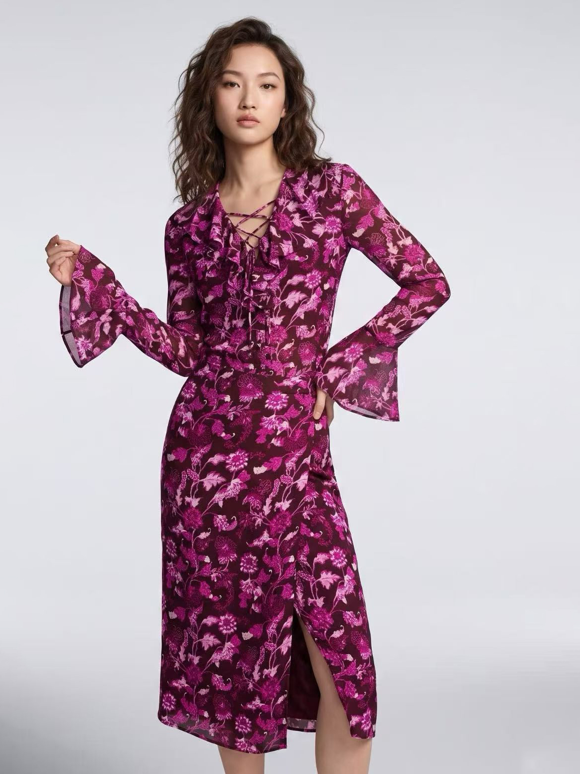 Elegant grace women dress stock photo 2