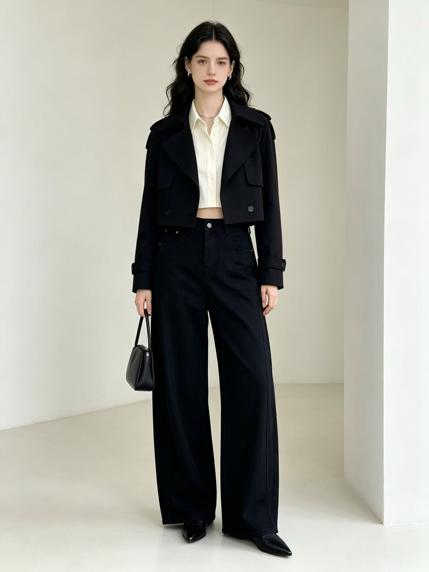 Fashion pants model fit stock photo 16