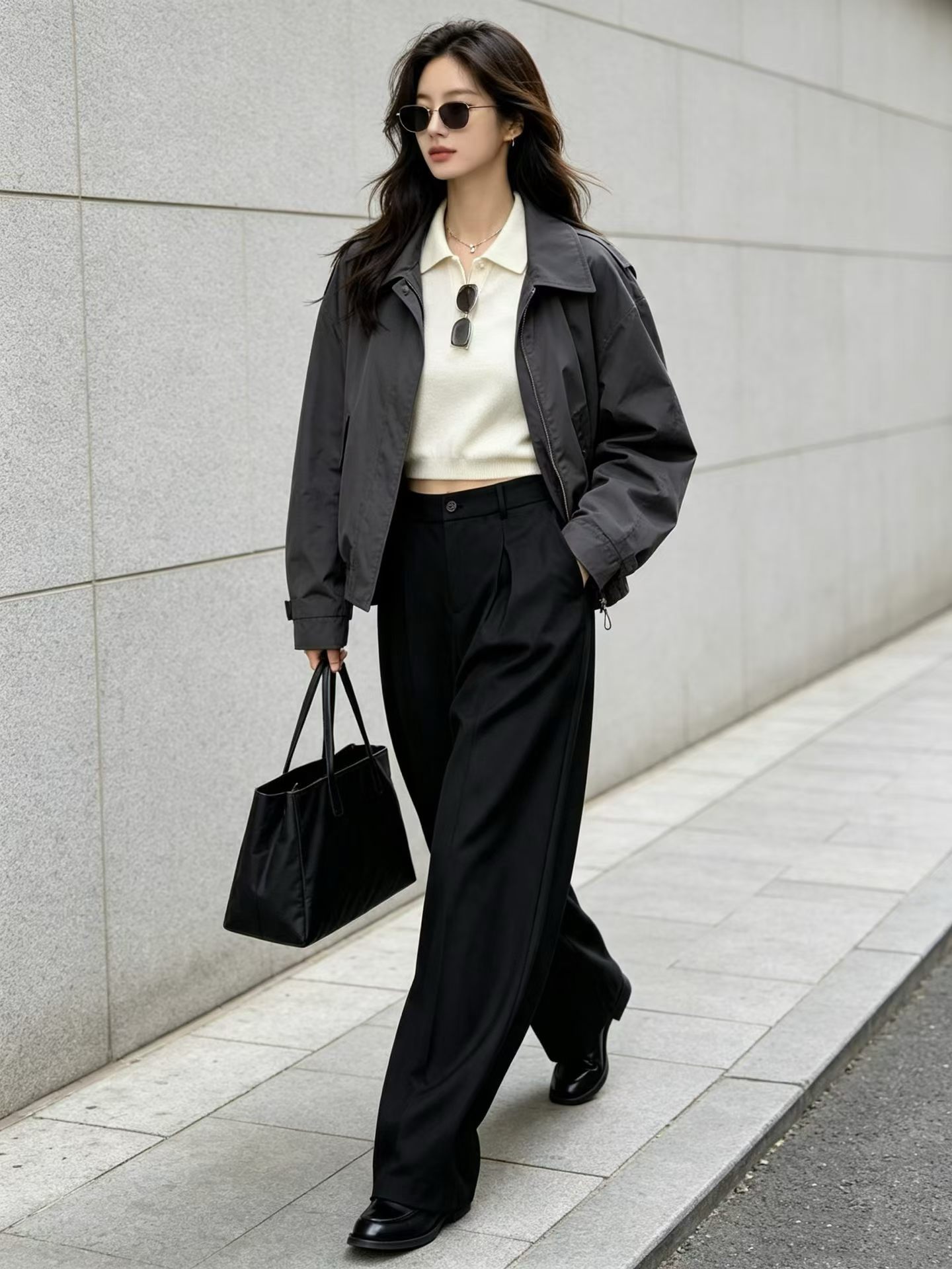Fashion pants model fit stock photo 21