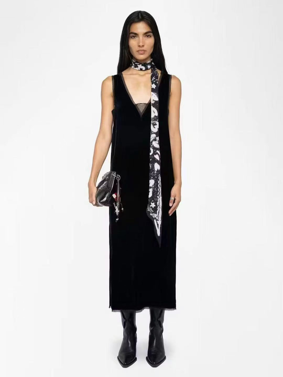 French-inspired unbranded women fashion stock photo 1