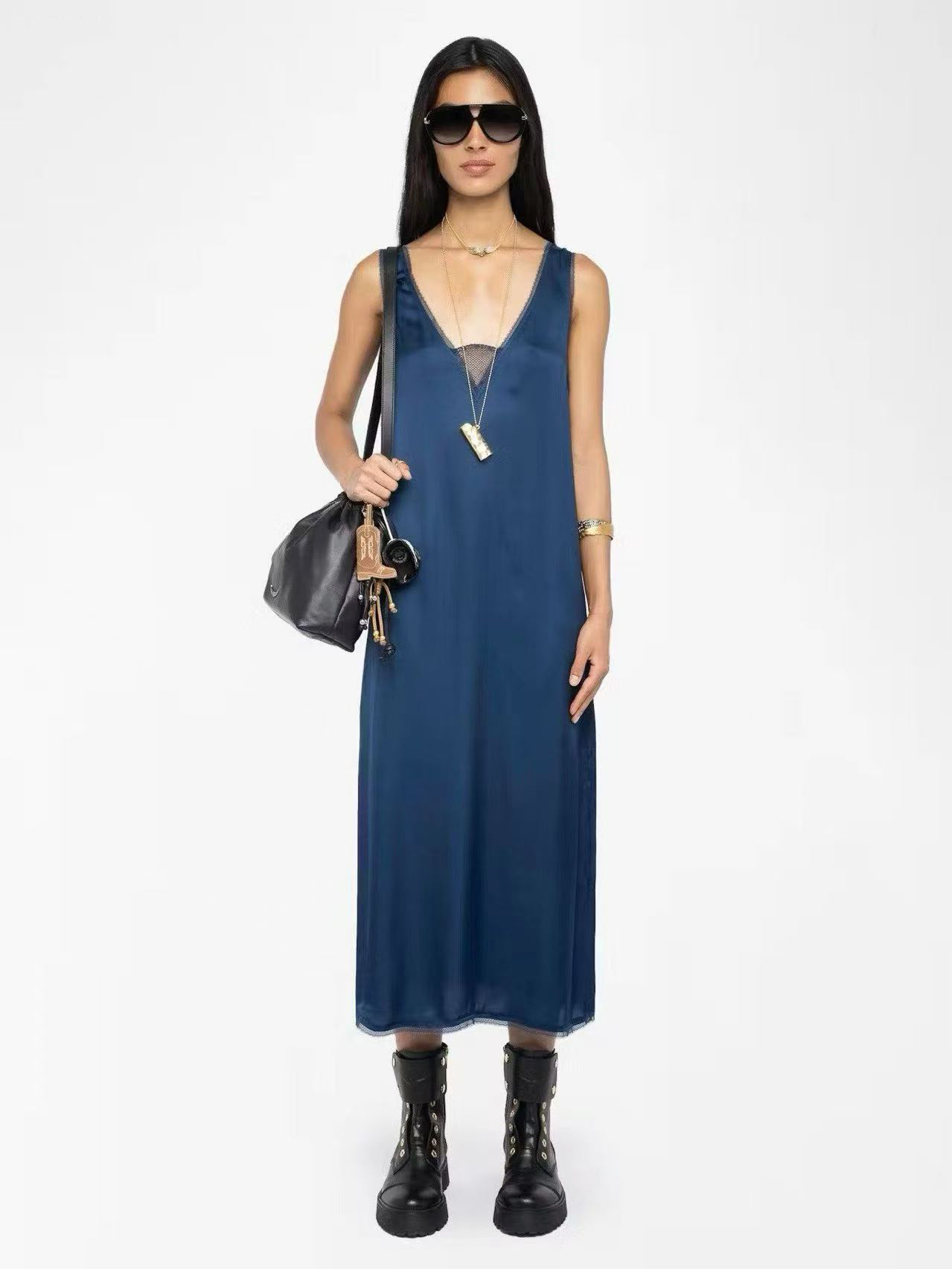 French-inspired unbranded women fashion stock photo 12