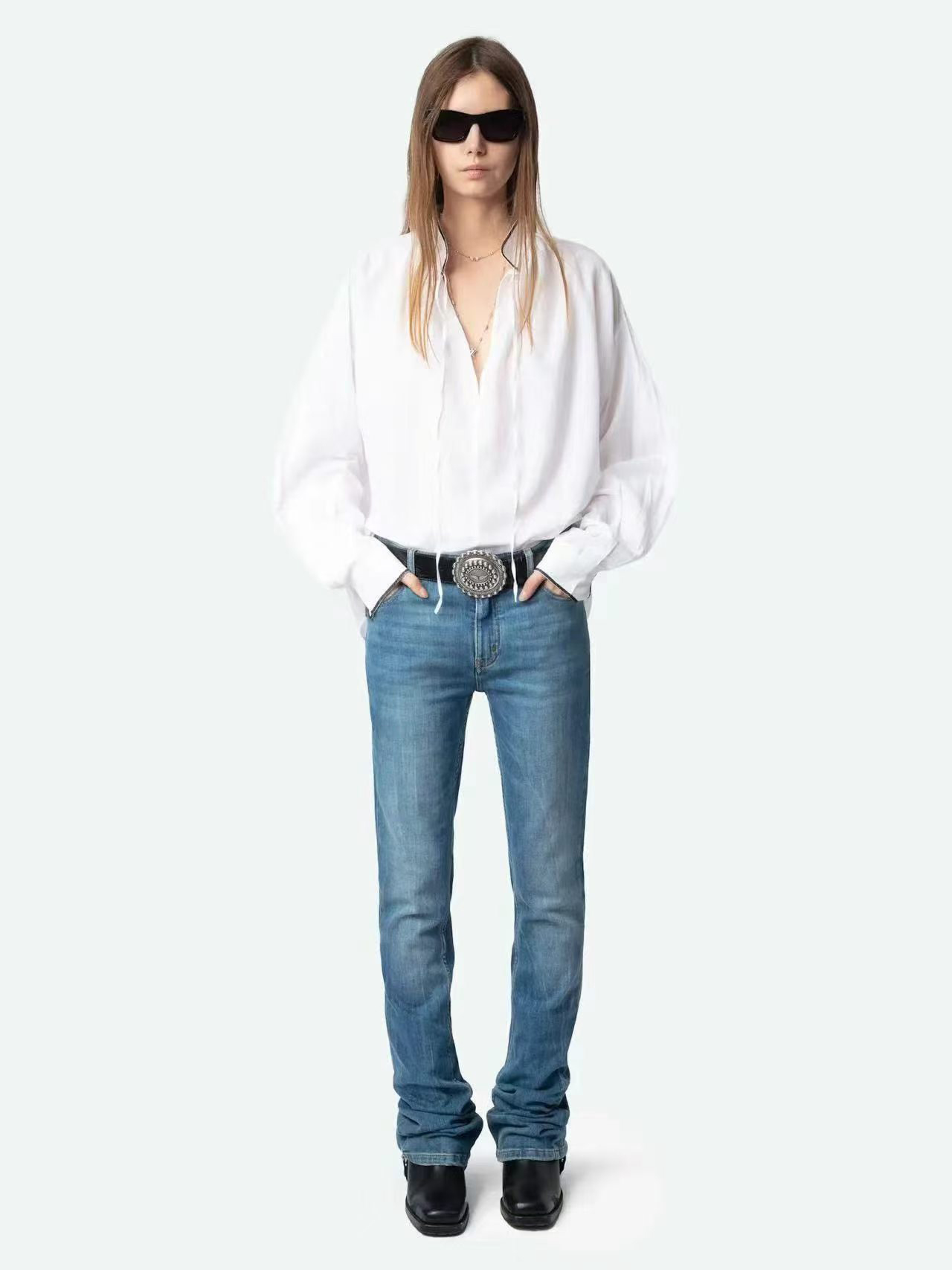 French-inspired unbranded women fashion stock photo 26